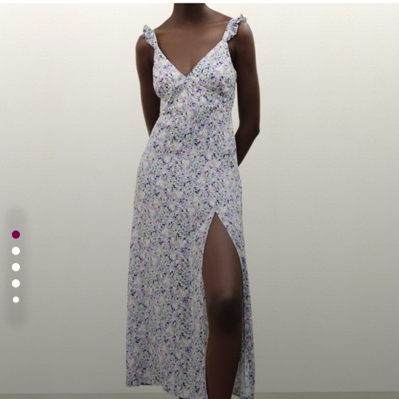 Zara Ditsy Floral Maxi Dress- XS - Picture 12 of 13
